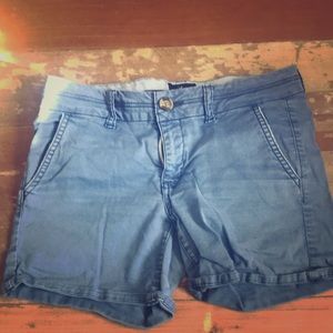 Blue short shorts